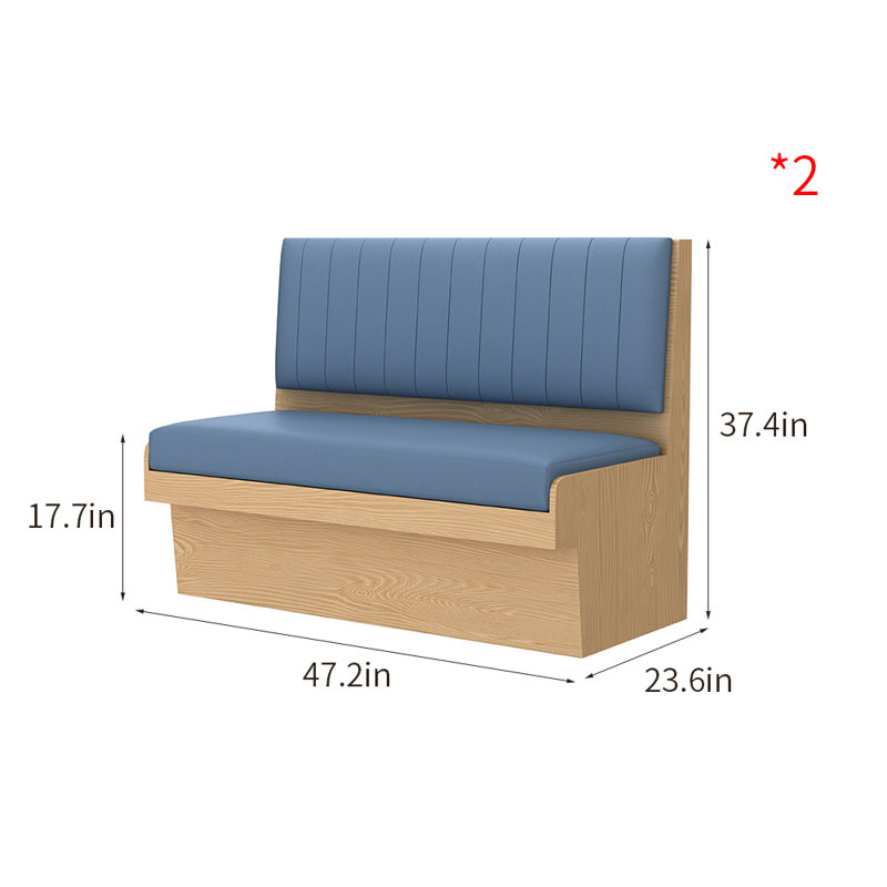 Banc rembourré en similicuir Simple Leisure