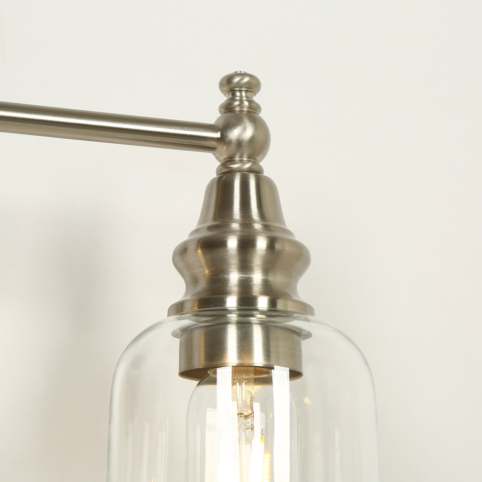 3-Light Dimmable Vanity Light, Silver