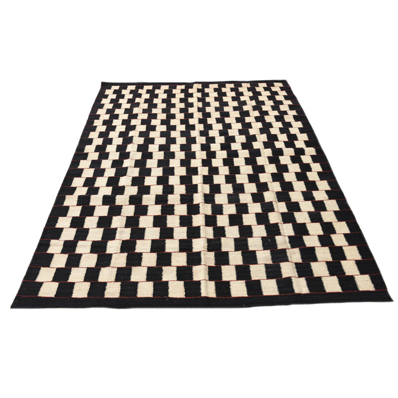 Tapis noir et blanc Noor