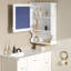 Pharmacie murale 20 "avec miroir | Design demi-lune avec tablette réglable et porte à fermeture en douceur | Armoire de rangement compacte pour salle de bain avec tablette ouverte-1712489509
