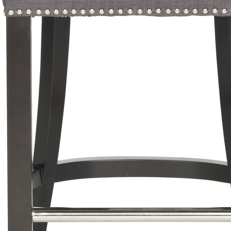 Tabouret de bar et de comptoir Arlease, Gris anthracite, Tabouret de bar (assise de 29,7 po de hauteur)