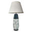 26 po Lampe de table en céramique avec abat-jour en lin Coastal