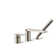 Parallel Single Handle Deck Mount Bath Faucet with Handshower