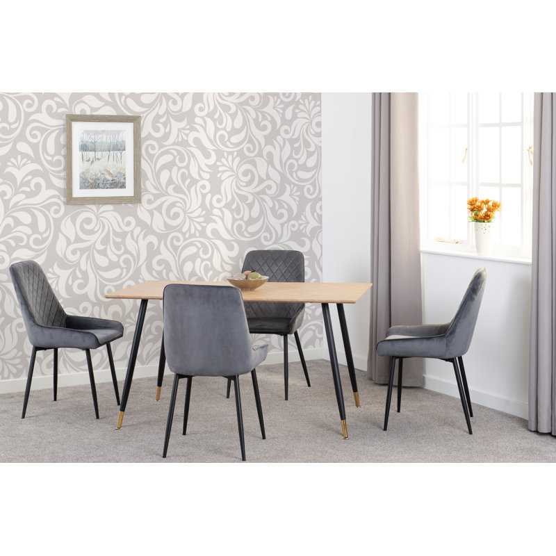 Aathyn 4 - Person Dining Set, Grey