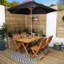 Caziyah Rectangular 6 - Piece 4 - Person 75Cm L Outdoor Table Set