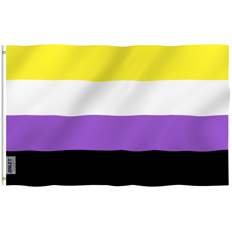 Non-Binary Pride Polyester 36 x 60 in. House Flag