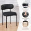 Faux Leather Tufted Upholstered Armless Dining Chair-118090602