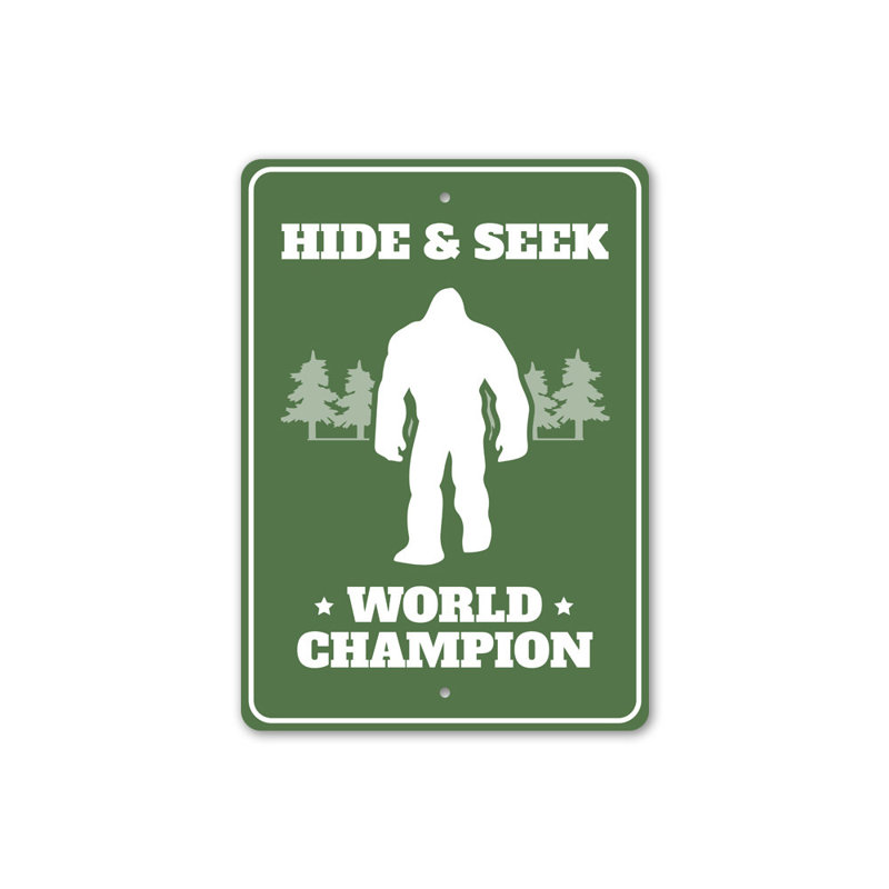 Plaque de cache-cache en aluminium Bigfoot, H 18 po x l 12 po x P 0,06 po