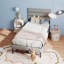 Base de lit plateforme grand lit - avec tête de lit, aucun sommier requis, rangement sous le lit de 14 po?-943447504-943447508