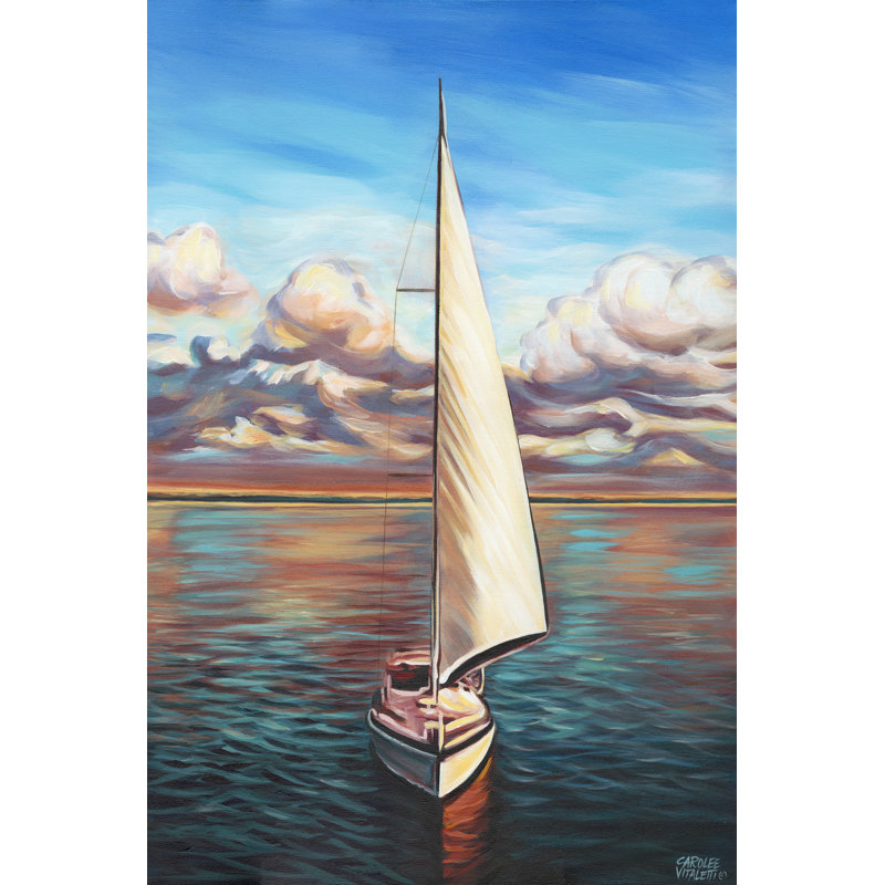 Sunset Cruise II by Carolee Vitaletti - Wrapped Canvas Print, 46cm H x 30cm W x 3.8cm D