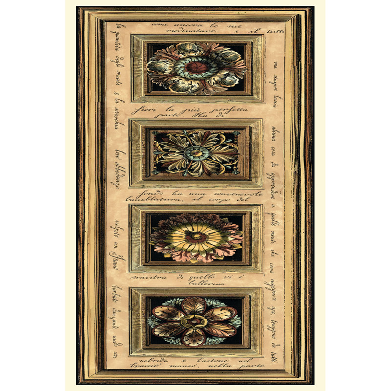 Rosette Panel I by Vision Studio - Wrapped Canvas Print, 76cm H x 51cm W x 3.8cm D