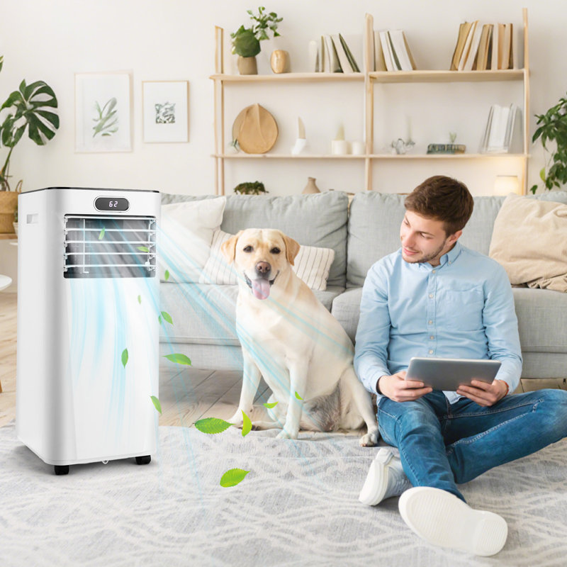 Costway 10000 BTU Portable Air Conditioner with Energy Saver Mode and Dehumidifier Function