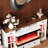 Aleiha 55.3'' Fireplace TV Stand With 30'' Electric Fireplace, Tempered Glass Doors, 4 Drawers & LED-Lit Side Cabinets