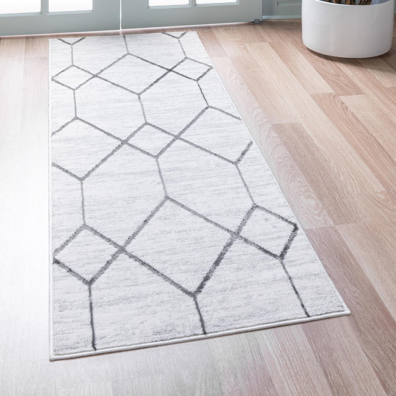 Nubieber Geometric Indoor Rug, Runner 2'11" x 19'8"