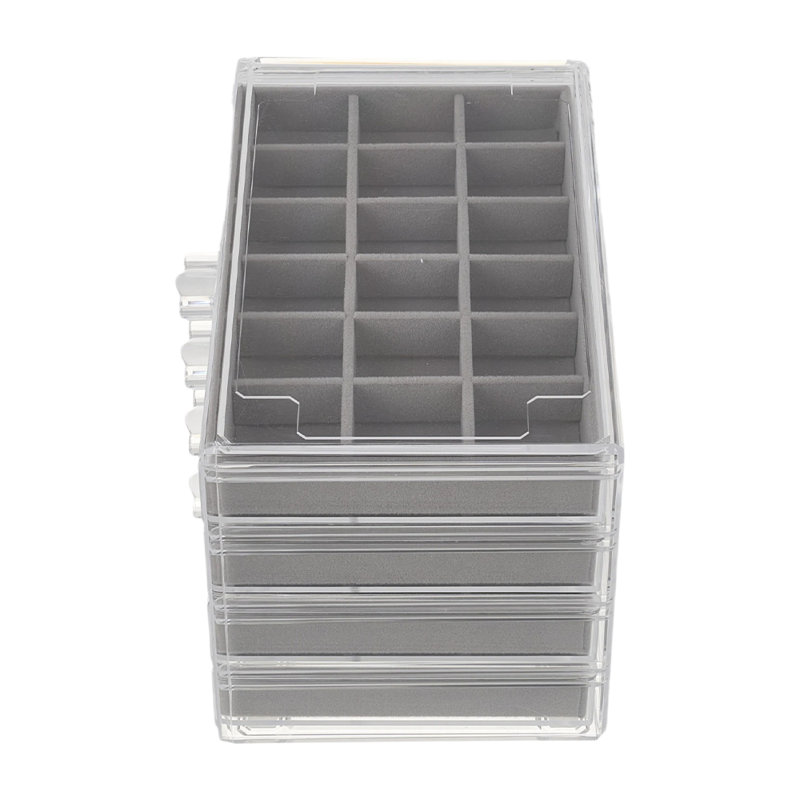 Jewellery Box + Dividers, Grey