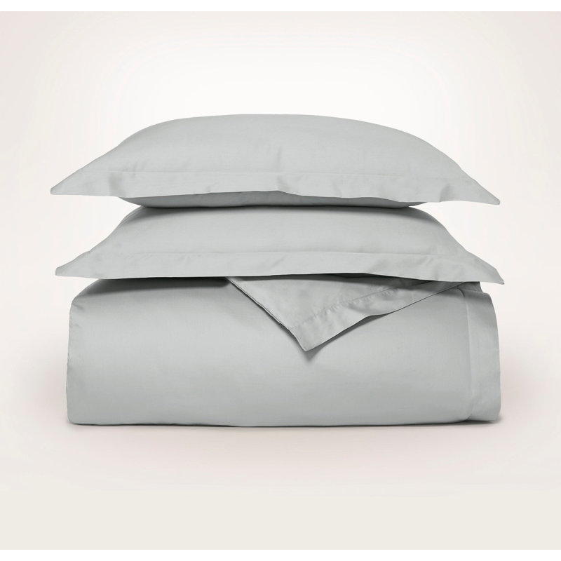 Signature Hemmed Duvet Set, Queen Duvet Cover + 2 Standard Shams, Shore