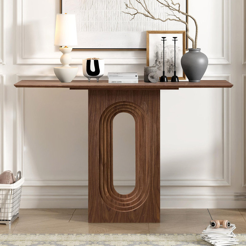 Console en bois Borealis, Noyer