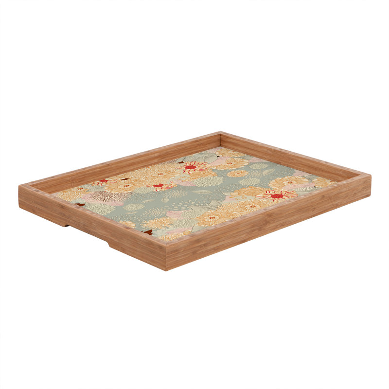 Plateau / repose-pieds / table basse Creme, H 1,75 po x l 18 po x p 14 po