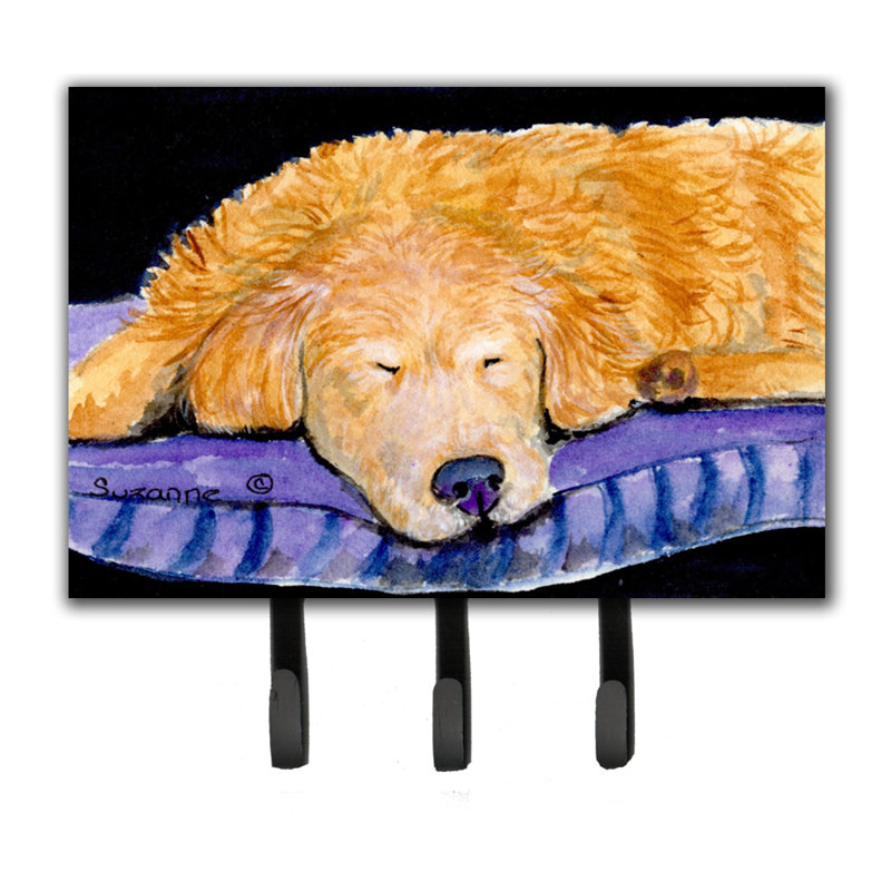 Porte-laisse et crochet pour clé golden retriever