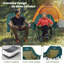 Fauteuil de camping berçant surdimensionné pour adultes, fauteuil inclinable rembourré robuste de 400 lb avec poche latérale-394930434