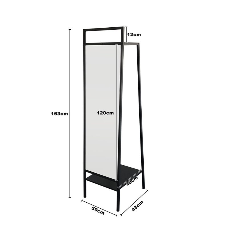Lontrell Coat Rack with Mirror