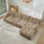 Chenille café clair