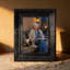 Cadre photo noir traditionnel 3 pièces 8 "x 10" avec table ou mur