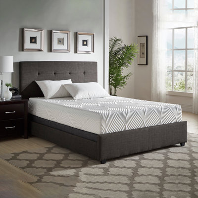 Matelas ferme en mousse viscoélastique imprégnée de gel de 10 pouces dans une boîte, blanc (tailles grand / double / grand Eastern disponibles)