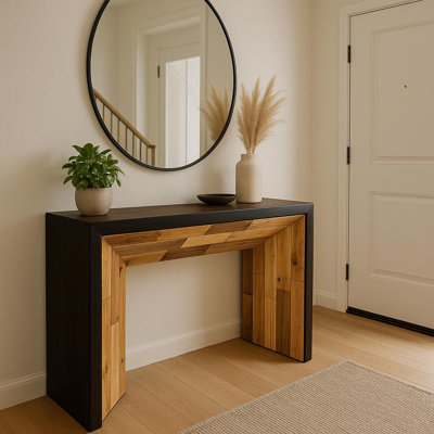 Table de canapé Drift en bois récupéré - 48 po de longueur, 12 po de profondeur et 36 po de hauteur / idéale pour le vestibule ou derrière le canapé