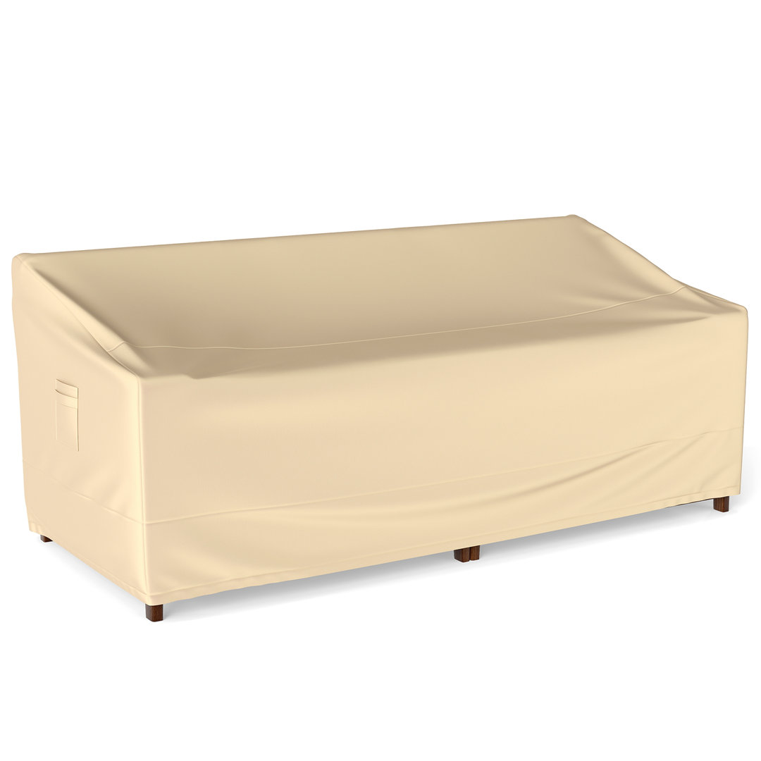 Arlmont & Co. Patio 3-seater Sofa Cover Outdoor Deep Sofa Cover W/ Handles & Air Vents Heavy Duty Patio Bench Cover Arlmont & Co. 