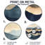 «Geometric Earth Horizon», décorations murales abstraites en métal rondes-1315432497