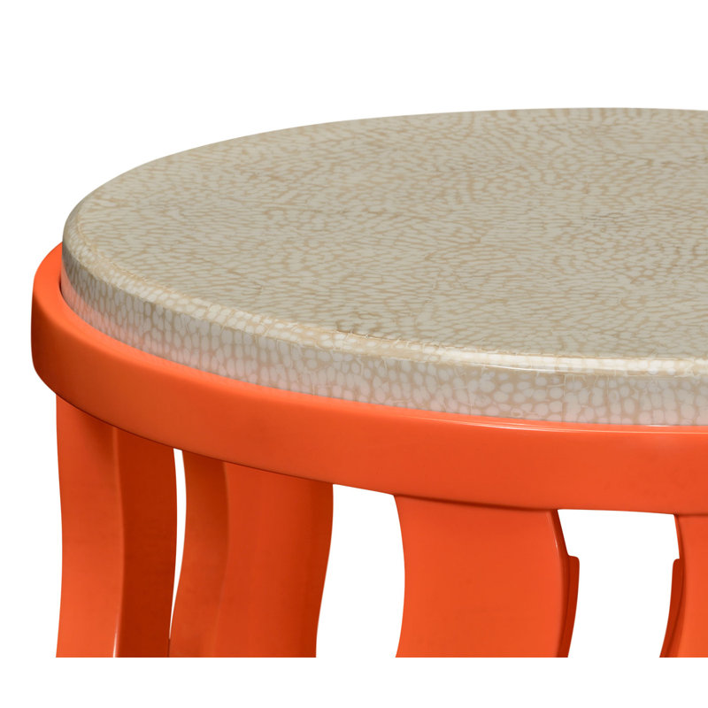 Eclectic End Table, Persimmon