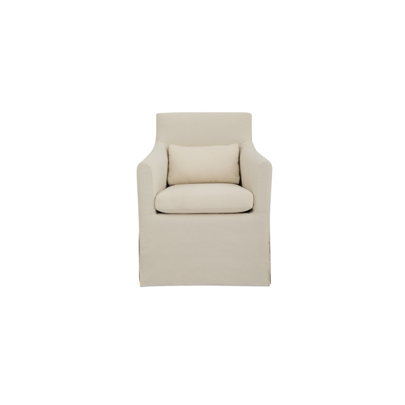 Lydia Outdoor Slipcover Dining Chair Cream, Ivory Performance Fabric
