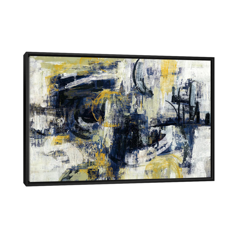 « Graffiti Wall III », reproduction d'art sur toile, H 18 po x l 26 po x p 1,5 po, Toile encadrée noire, Pas de tapis