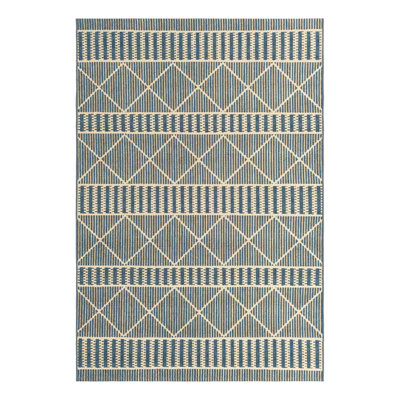 Blue Dalyan Indoor/Outdoor Trellis Rug