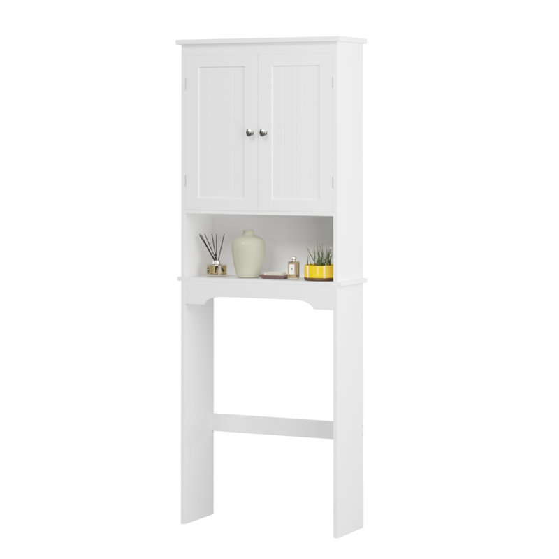 Bathroom Wall Cabinet With Door, Over Toilet Storage, Adjustable Shelves, Ideal For Organized And Space-Saving Storage In Multiple Rooms