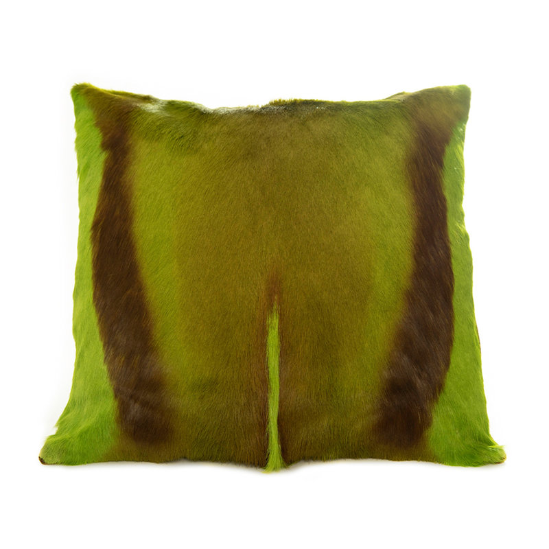 Springbok Accent Pillow by Outpost Original, Lime Green, 17" x 17"