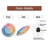 Rainbow Gradient Wall Clock for Home Decor Art - 12'' Modern Glass Wall Clock