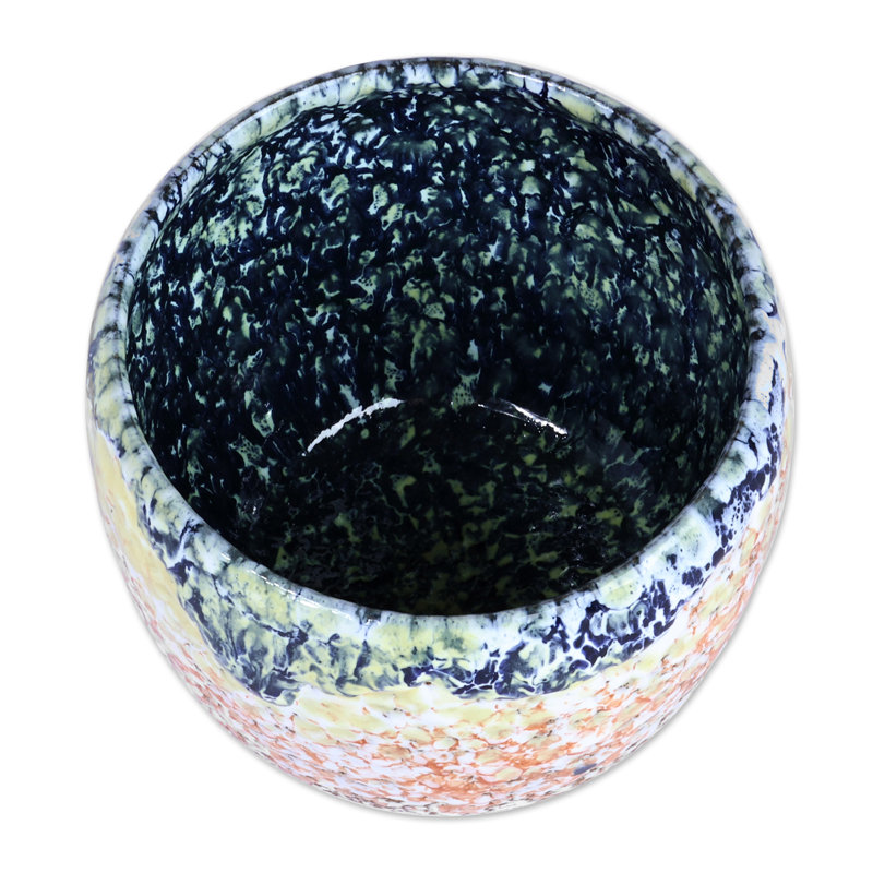 Ivy Bronx Handmade Intense Action Ceramic Vase