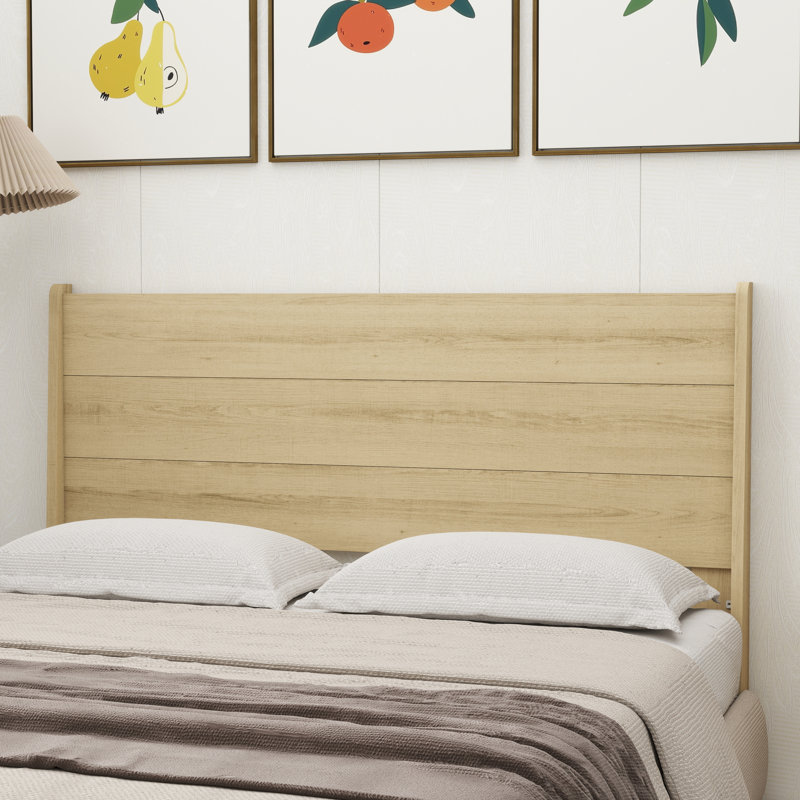 Tête de lit double pour grand lit Branquinha, Bois beige