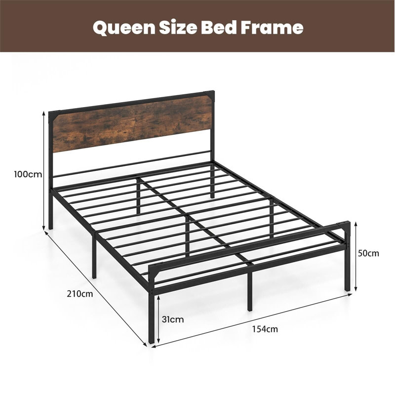 Awalt Metal Bed, 160 x 220 cm