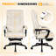 Fauteuil de direction chauffant avec repose-pieds-133409167