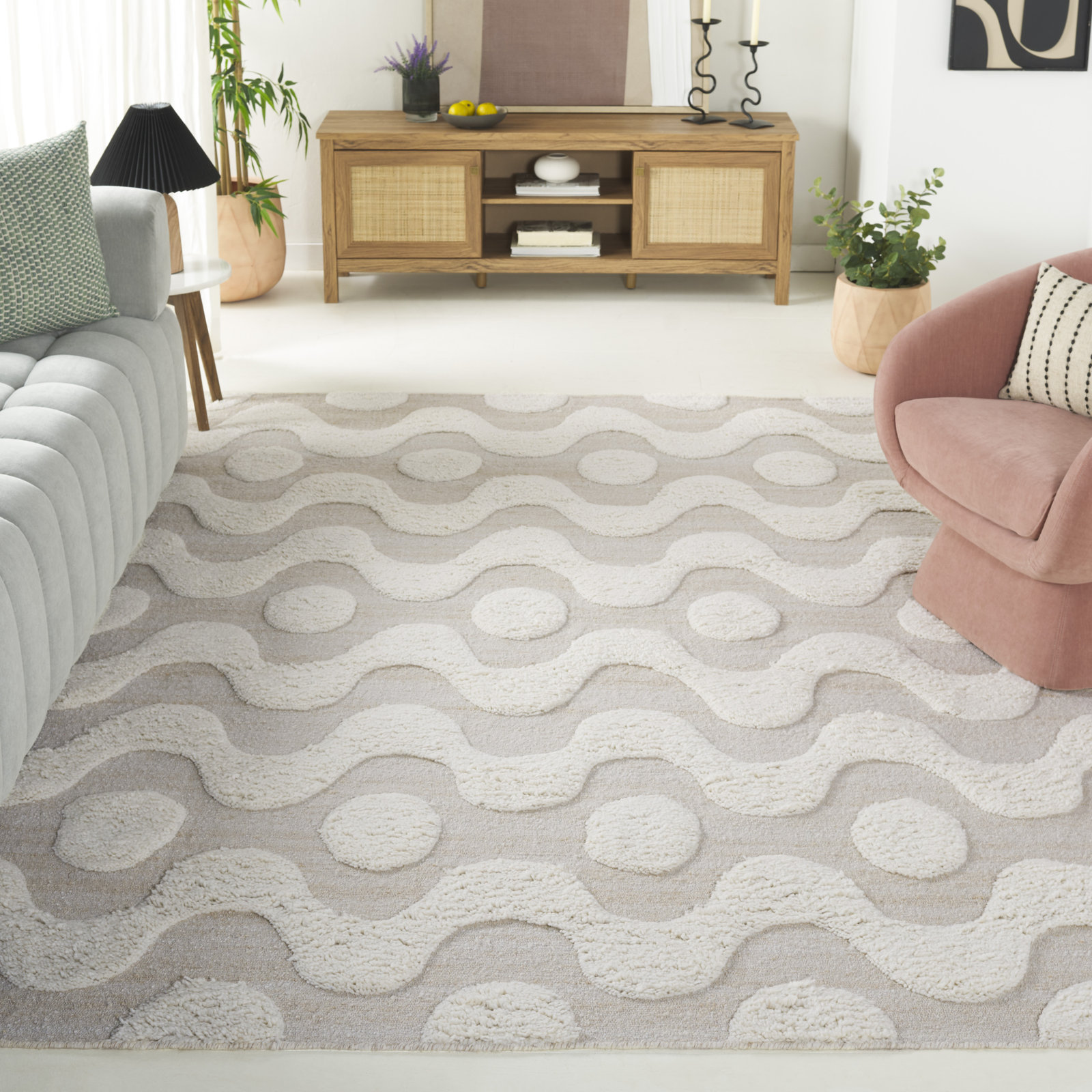 Mullen Hand-Woven Geometric Rug, Rectangle 8' x 10'