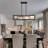Redvers LED 40 inch Black Linear Pendant Ceiling Light Led Panel