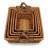 5 Pack Multi‑Functional Handwoven Willow Nesting Storage Baskets, Space‑Saving Nestable Baskets for Bread Fruit Serving, Closet, Bedroom, Entryway