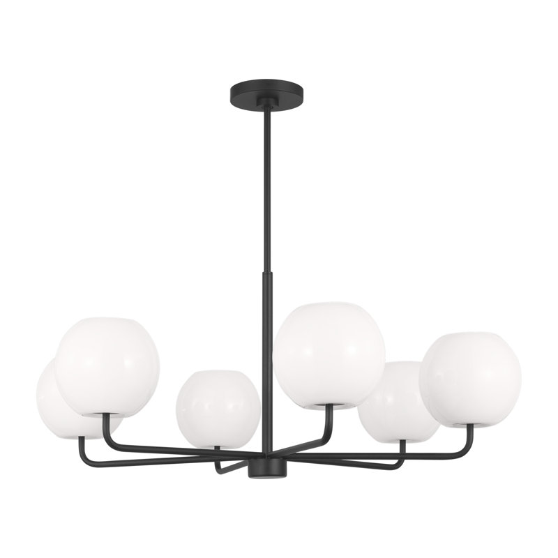 Lustre à 6 lumières Jorund, Oui, Nuit noire