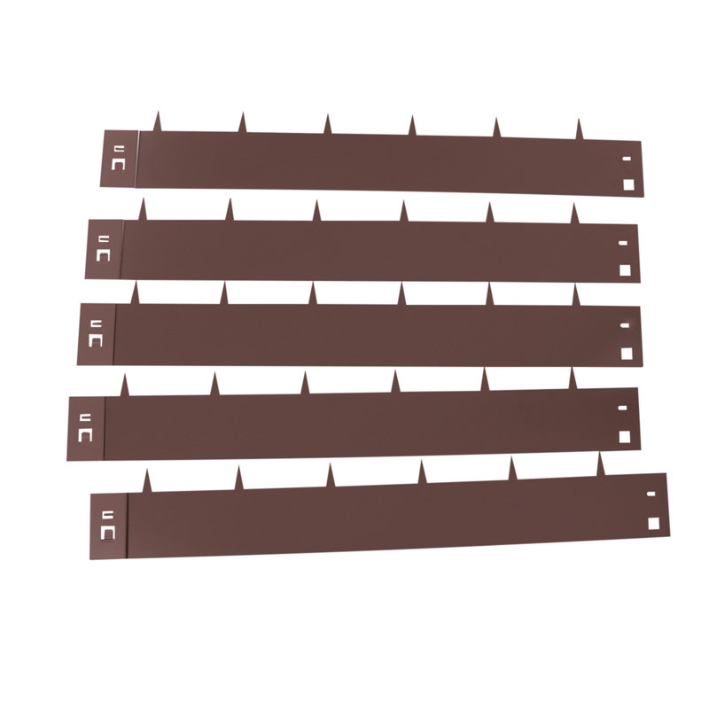 Bordure de jardin, H 5,5 po x l 39 po, Brun