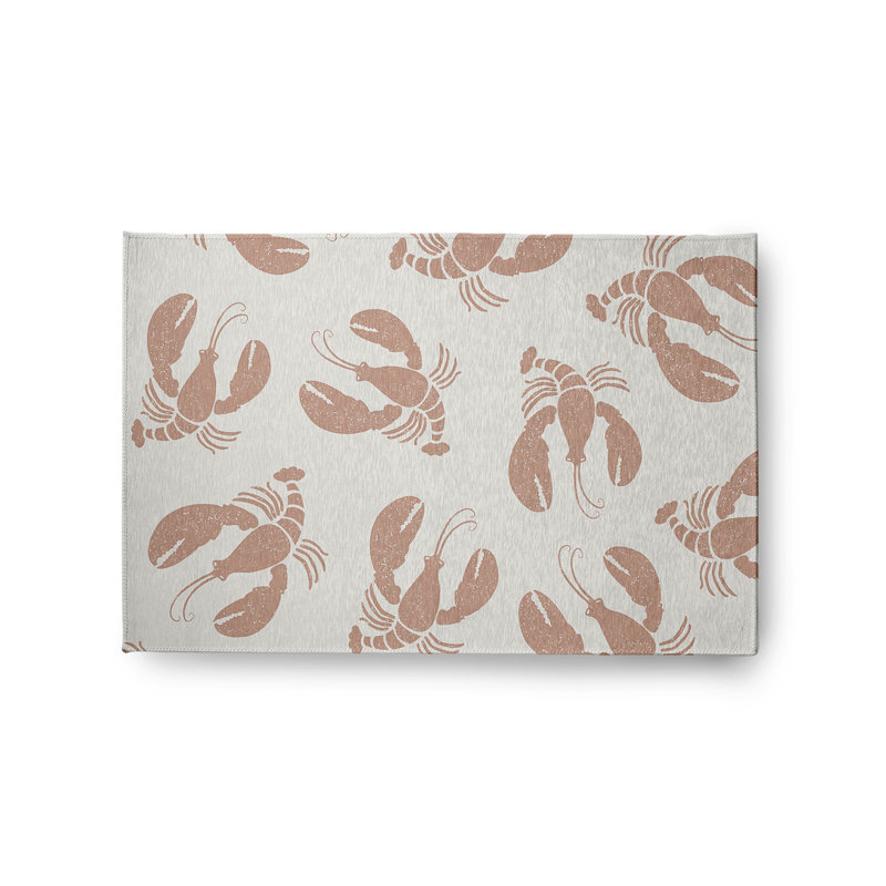 Tapis mauve à tissage plat Nautical Nights, Rectangle 2 pi x 3 pi