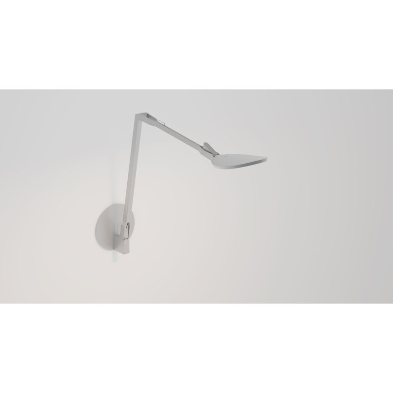 Splitty Reach Aluminium LED Swing Arm Sconce, Silver