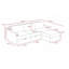Élégant canapé-lit d'angle, brun, 90,6 po x 28,3 po x 43,3 po | Structure 100% bois de sapin, tissu 100% polyester de lin | Coussins amovibles, coffre de rangement, assemblage facile-247902360